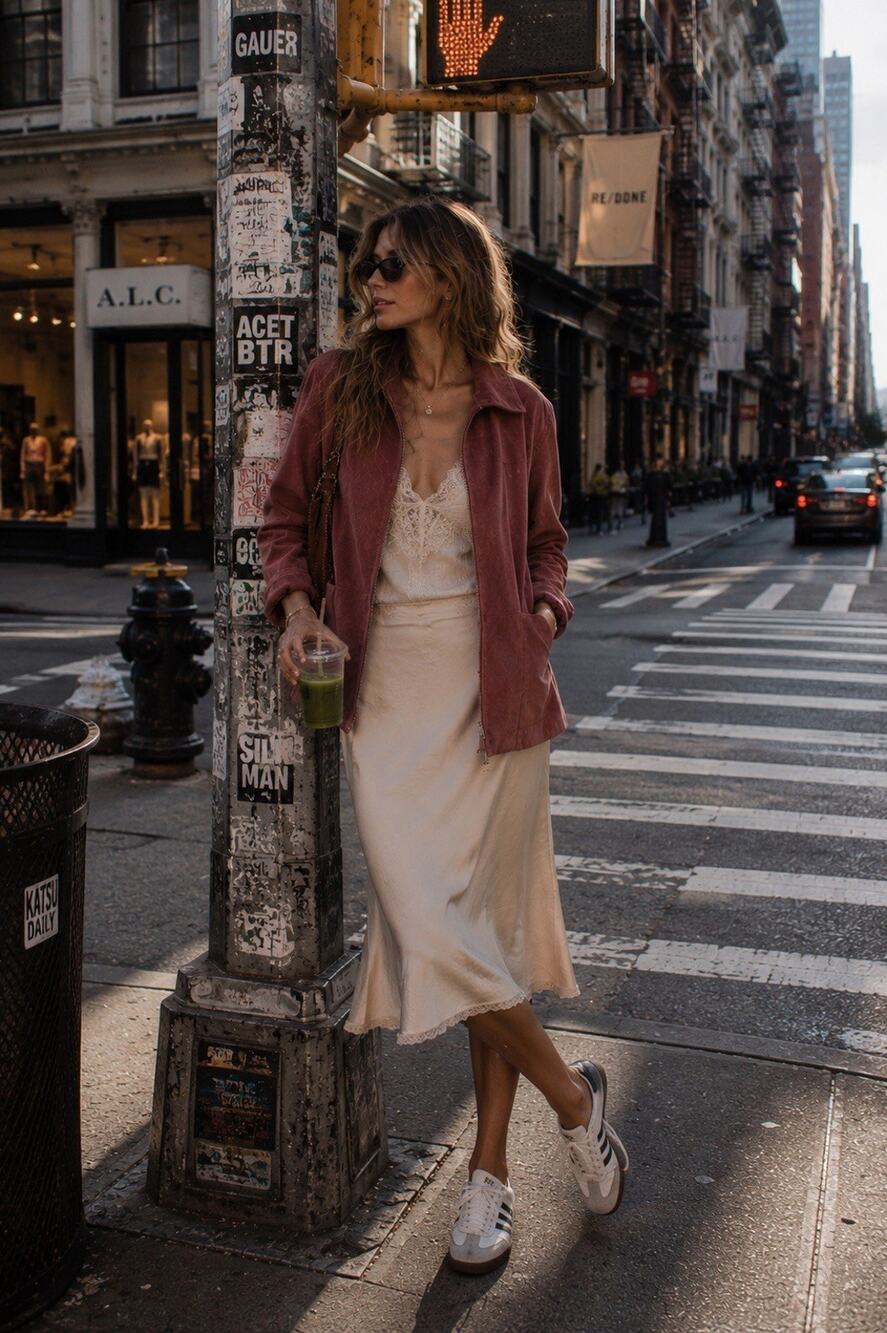St John’s Bay Dusty Rose Washable Suede Blaze Western Rodeo Boho Sz L